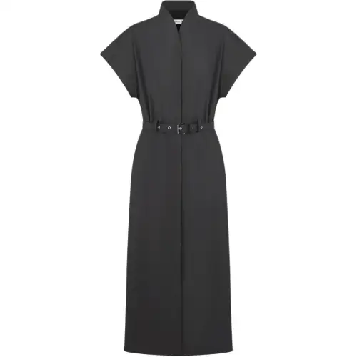 DIOR Short Sleeved Dress Women's Black