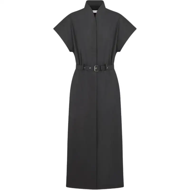 DIOR Short Sleeved Dress Women's Black