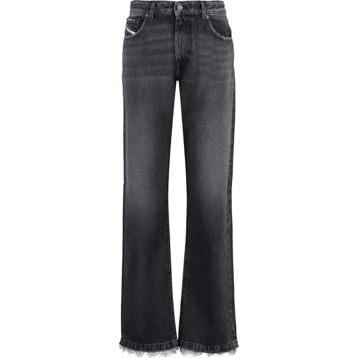 DIESEL High Waist Lace-Trim Jeans