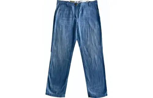 GUCCI Jeans Women's Blue Thin Straight Fit Pants
