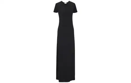 SAINT LAURENT SS23 Short Sleeved Dress Women's Black