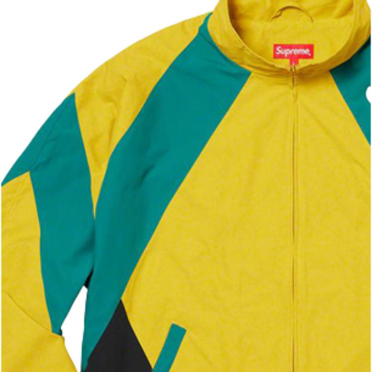 Куртка Supreme SS20 Week 1 Paneled Track Jacket (желтая) — фото 4