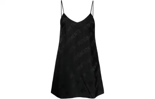 Vetements Logo-print Spaghetti-strap Minidress