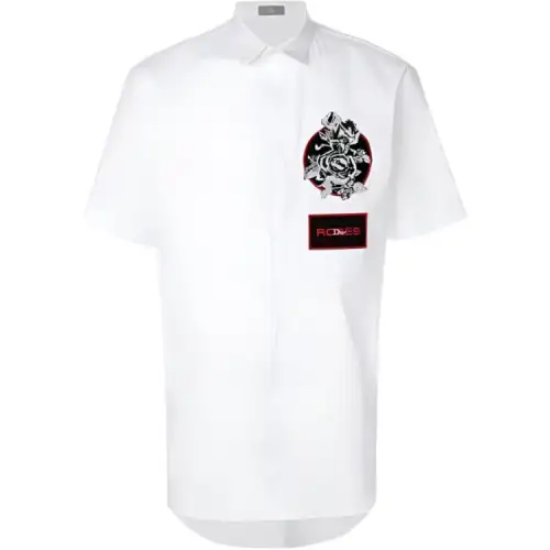 DIOR Shirts Men's White Lapel Moderate Other