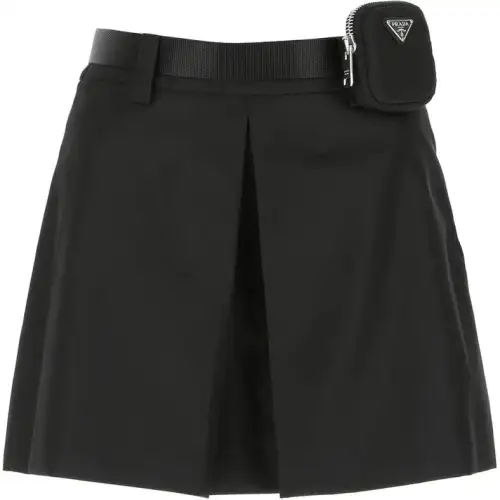 PRADA Casual Short Skirts Women's Black