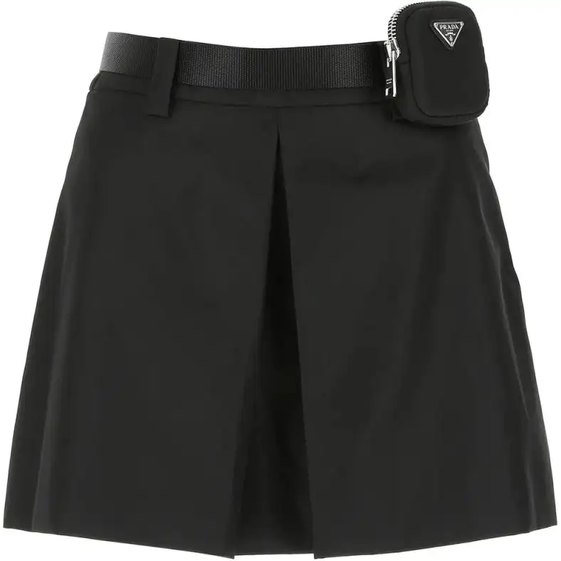 PRADA Casual Short Skirts Women's Black