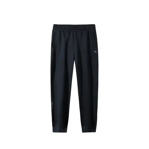 Anta Variety Training Collection Knitted Sweatpants Women's Basic Black
