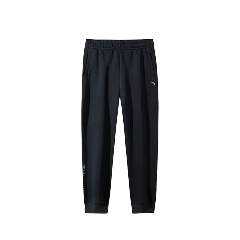 Anta Variety Training Collection Knitted Sweatpants Women's Basic Black