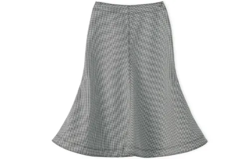 LOEWE Casual Long Skirts Women's Black/White Moderate Mid Length Bodycon Skirt