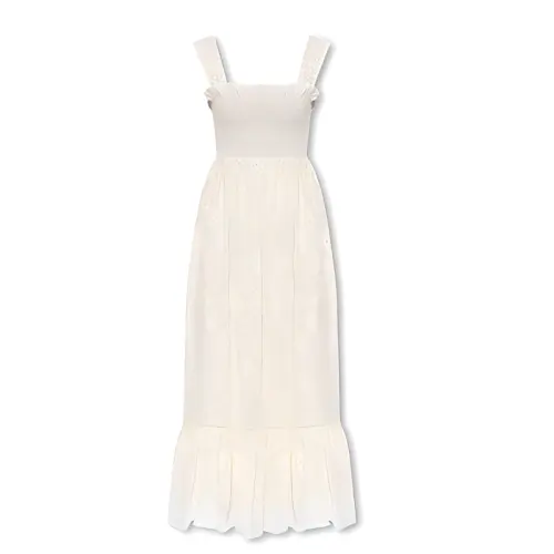 GUCCI Ruffled Hem Slip Dress
