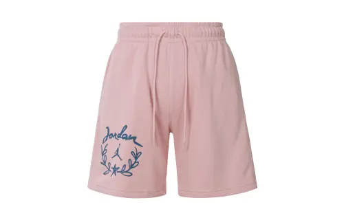 Jordan Comfortable knitted pink shorts, with your logo imprint, print