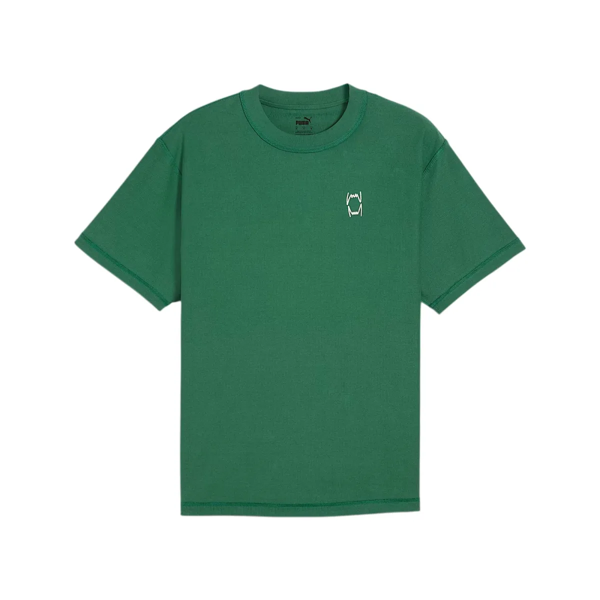 PUMA PIVOT T-Shirts Men's Green Crew Neck Moderate