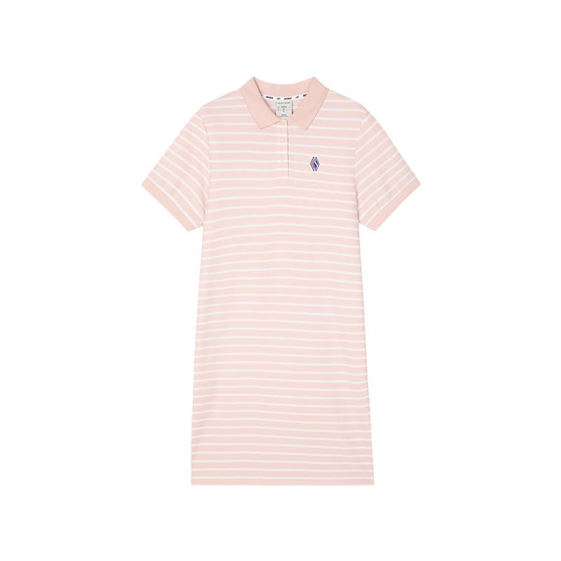 Женское платье Skechers Polo (бело-розовое)