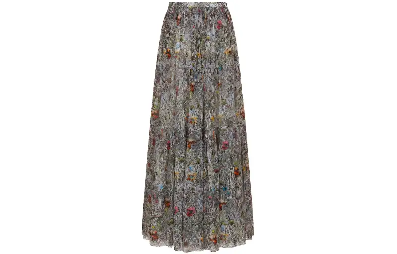 DIOR SS21 Casual Long Skirt Women's Multicolor