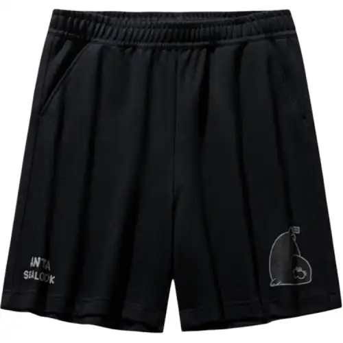 Anta x HAIBAOKANKAN,LIANMINGKUAN Sports Life Collection Casual Shorts Men's Basic Black