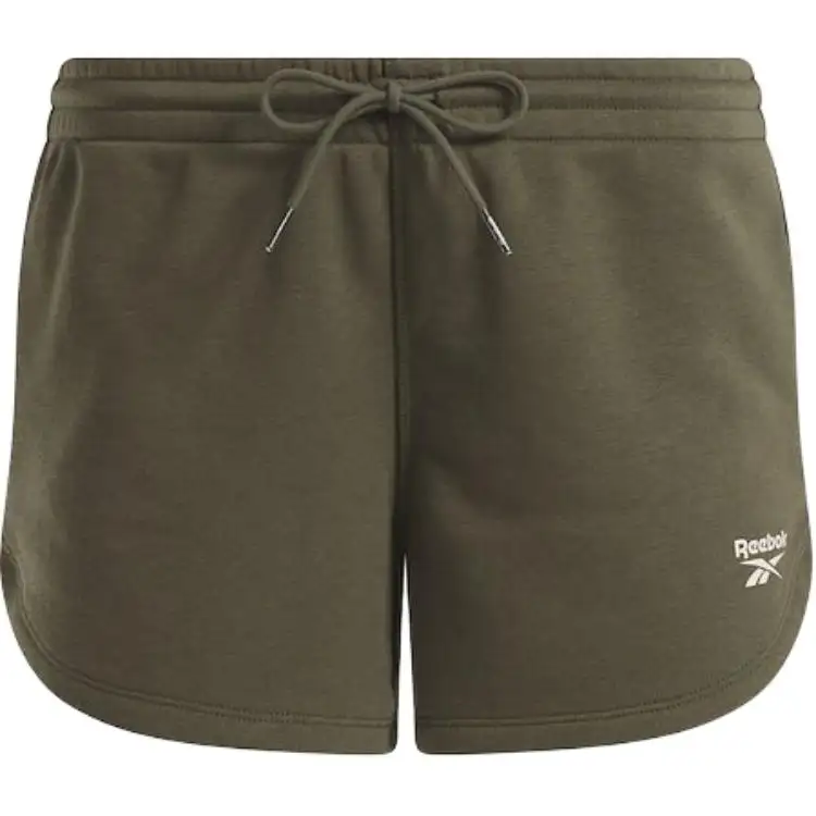 Reebok Dentity French Terry Shorts Casual Shorts Women's Dark Green