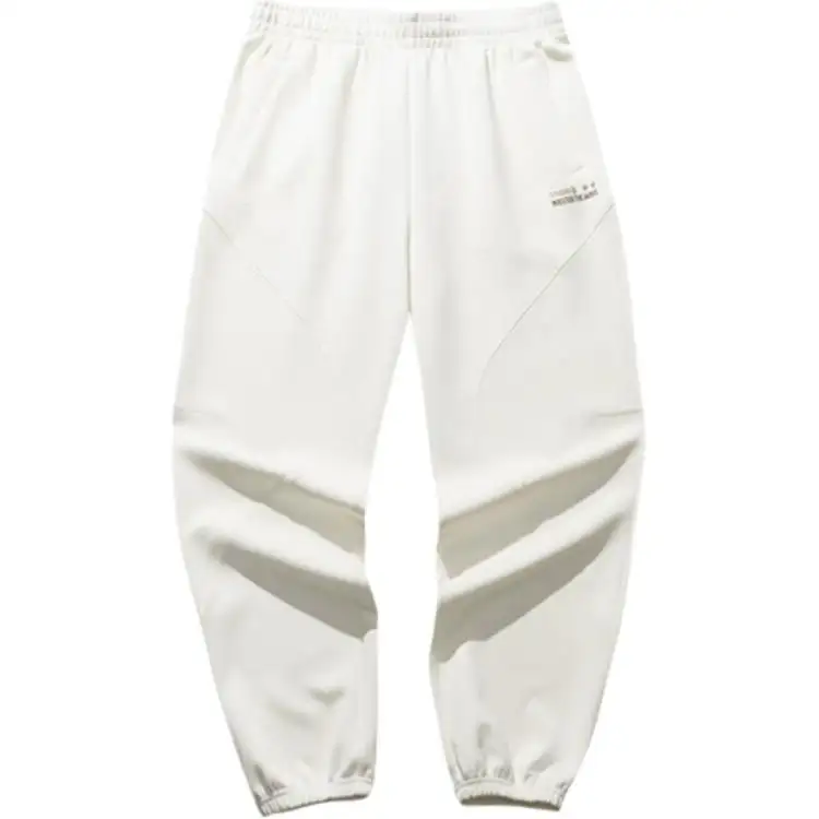 Anta Life Collection Knitted Sweatpants Women's Ivory White
