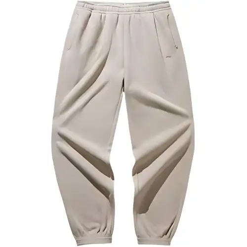 Anta Comprehensive Training Collection Sports Lifestyle Collection Knitted Sweatpants Women's Nude Khaki