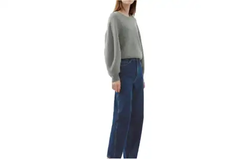 UNIQLO FW23 U Jeans Women's Sea Blue Moderate Straight Fit Pants