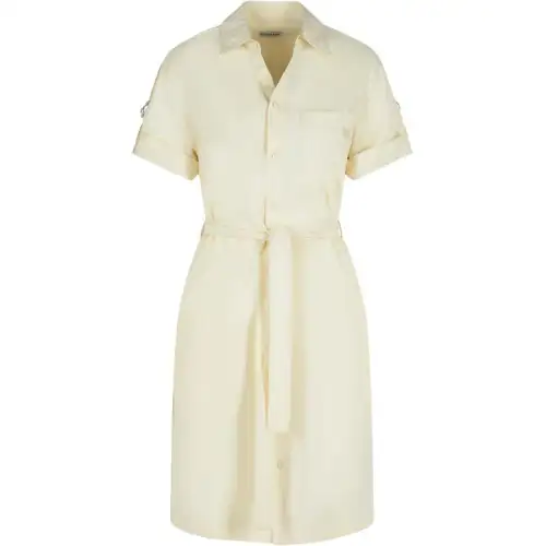 Burberry Belted Waist Short Sleeved Shirt Dress
