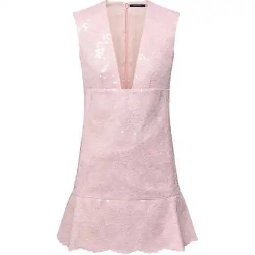 LOUIS VUITTON Sequin Lace Mini Dress
