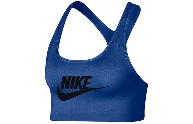 Nike Sleeveless Sports Shirts Women's Blue Moderate Nipped-in Waist