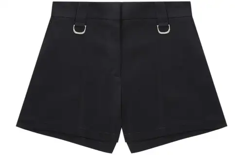 OFF WHITE Pressed crease Cotton Mini Shorts