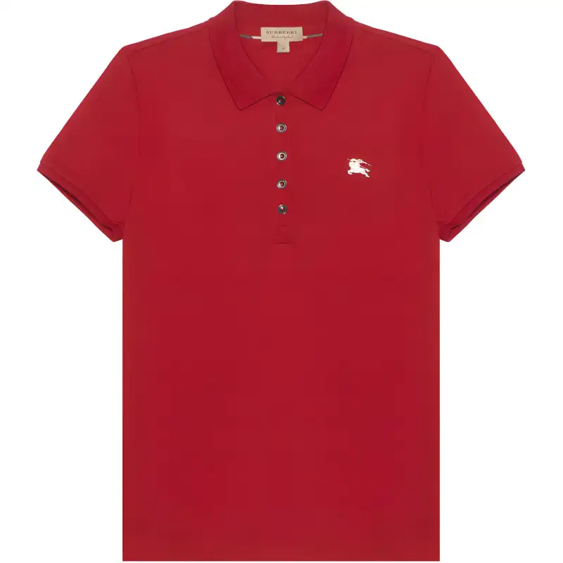 Burberry Short Sleeved Dress Women's Burgundy