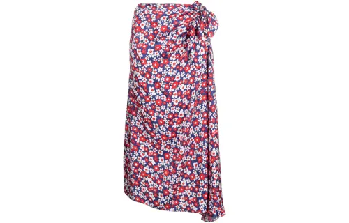MIU MIU SS22 Half Length Long Skirt Women's Red