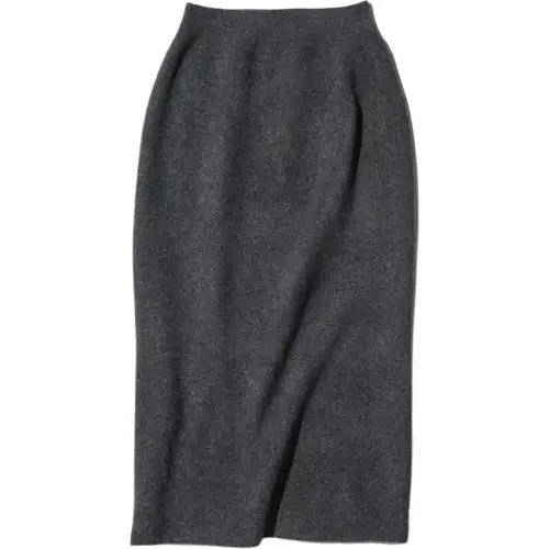 UNIQLO Knit Long Skirt Women's Dark Gray