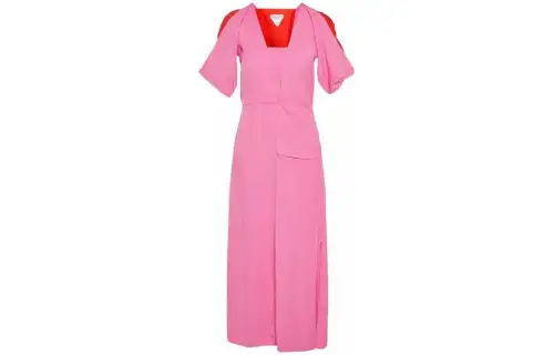 Bottega Veneta Short Sleeved Dress Women's Pink