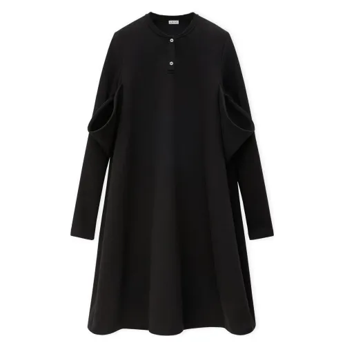LOEWE FW24 Long Sleeved Dress Women's Black
