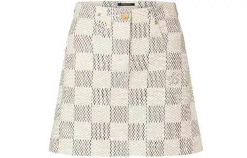 Louis Vuitton 2010s Damier skirt