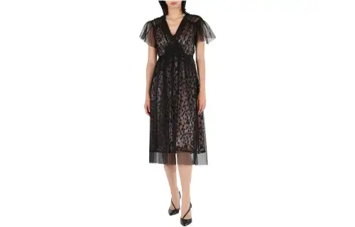 Burberry Short Sleeved Dress Women's Black