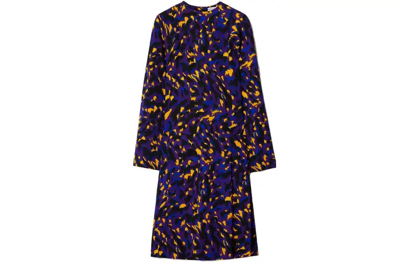 【Previous Season】camouflage-print long-sleeve dress