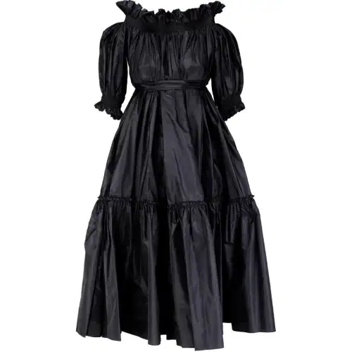 DIOR Short Sleeved Dress Women's Black
