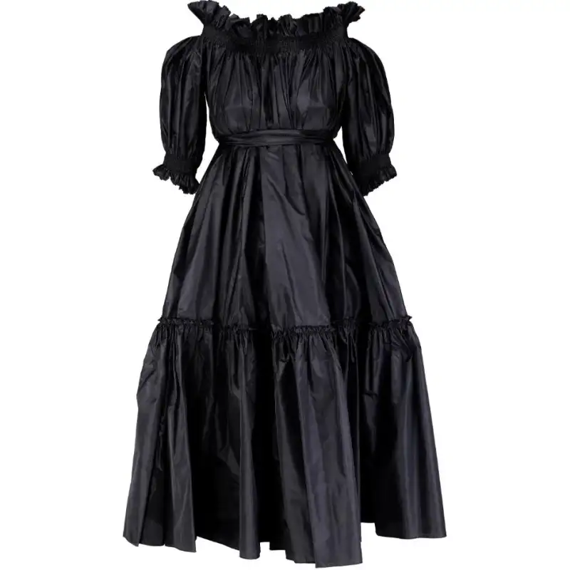DIOR Short Sleeved Dress Women's Black