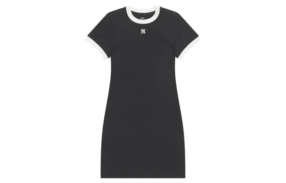 MLB New York Yankees Basic Collection SS25 Short Sleeved Dress Women's Black