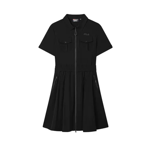 FILA ORIGINALE Short Sleeved Dress Women's Jet Black