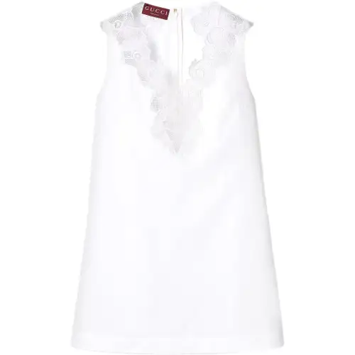 GUCCI Sleeveless Dress Women's White