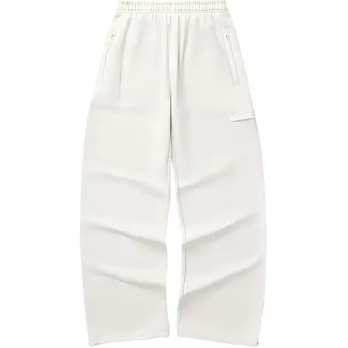 Skechers Knitted Sweatpants Women's Sheepskin White