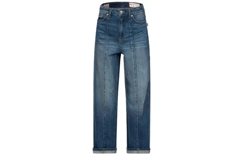 EVISU Jeans Women's Blue Moderate Wide Leg Pants
