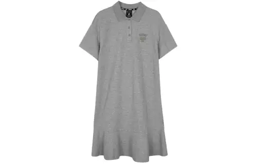 Skechers Short Sleeved Dress Women's Medium Heather Gray
