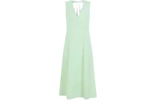 Bottega Veneta V Neck Sleeveless Midi Dress