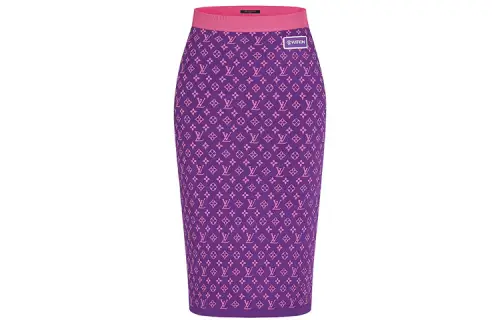 LOUIS VUITTON Casual Long Skirt Women's Purple