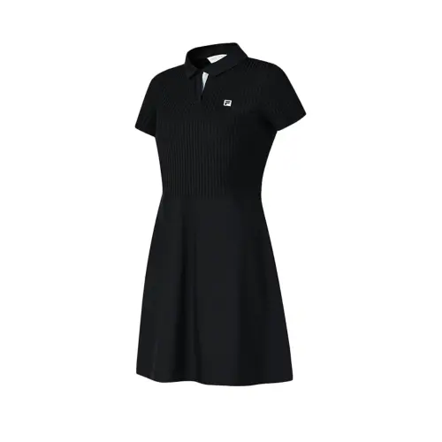 FILA Golf Short Sleeved Dress Women's Pitch Black