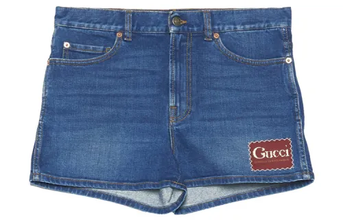 GUCCI Denim Shorts Women's Blue Moderate Other