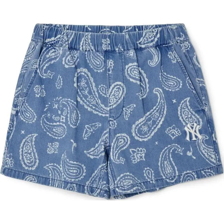 MLB PAISLEY MONOGRAM Casual Shorts Women's Blue