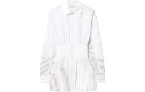 OFF-WHITE Motorcycle Long-sleeved Shirt Dress