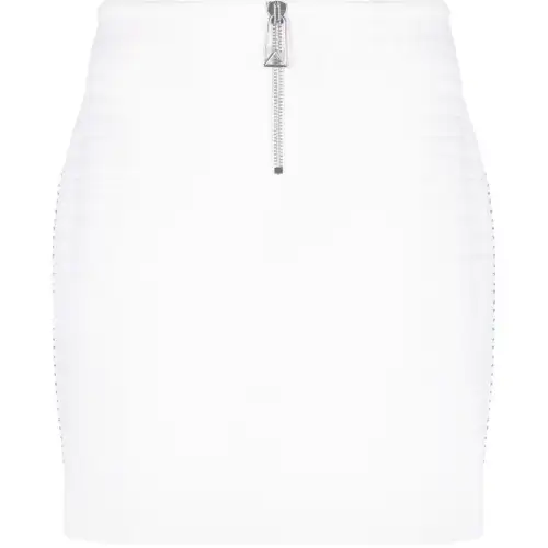 Bottega Veneta Contrast Stitching Mini Skirt